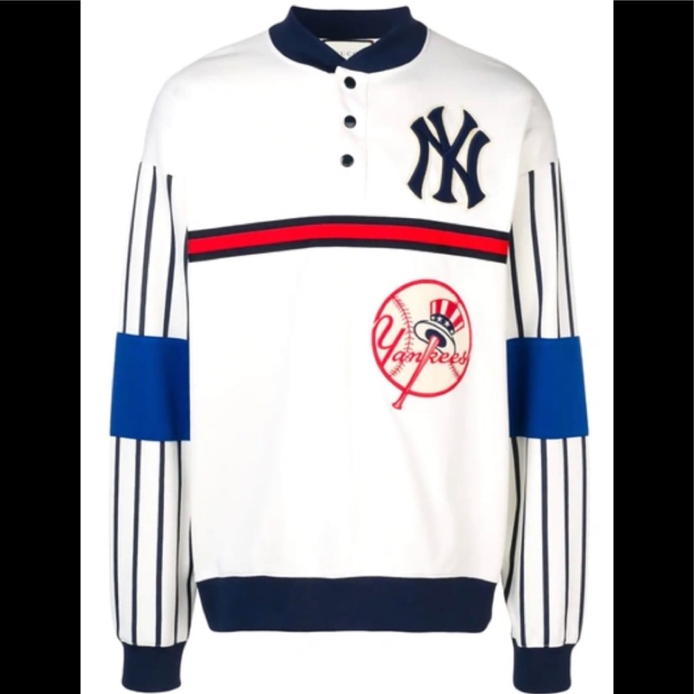 Gucci x Yankees New York Sweatshirt White Sz M